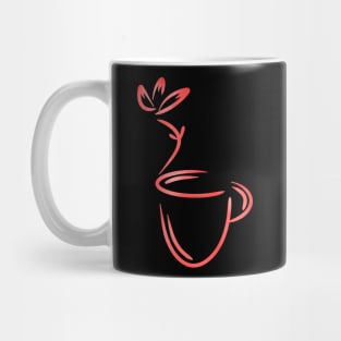 Coffee mug with leaves Mug